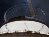 The steel dome is 14-metres tall, weighs 245-tonne