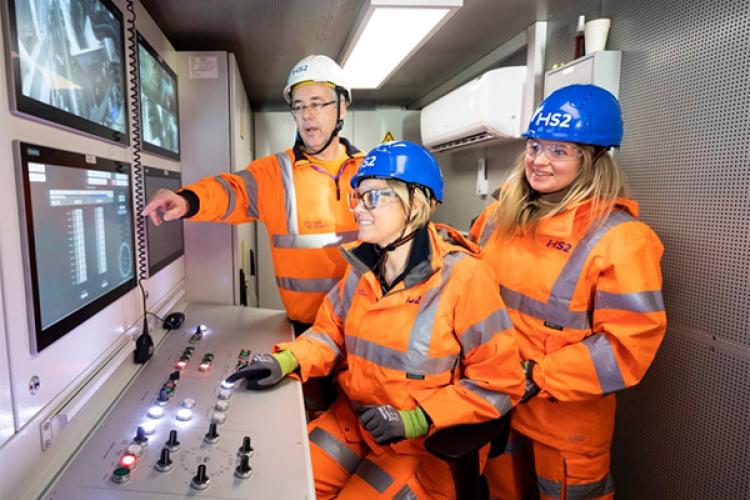 Train driver steers TBM Karen towards Euston
